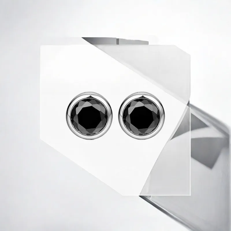 May10th Zircon Clip On Earrings Men's-2