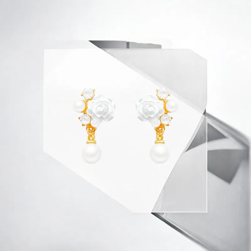 May10th S925 Silver Stud Stud Earrings Women's-2