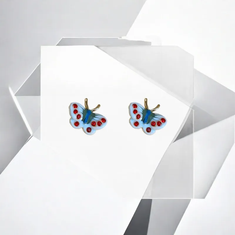 ZWU Alloy Stud Earrings Women's-4
