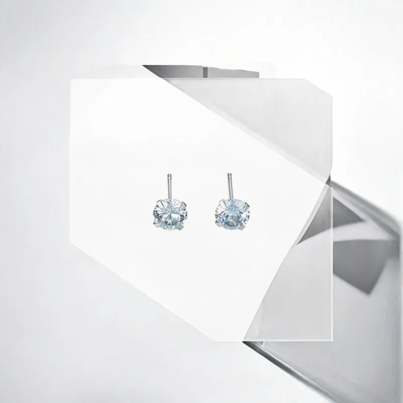 May10th S925 Silver Stud Stud Earrings Women's-2