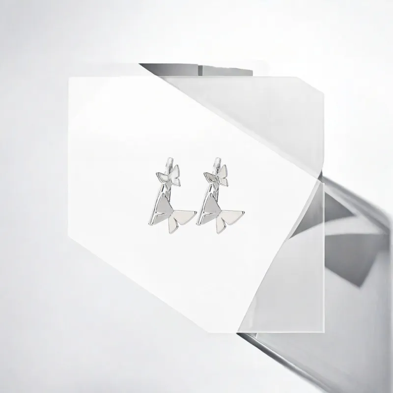 May10th S925 Silver Stud Stud Earrings Women's-2