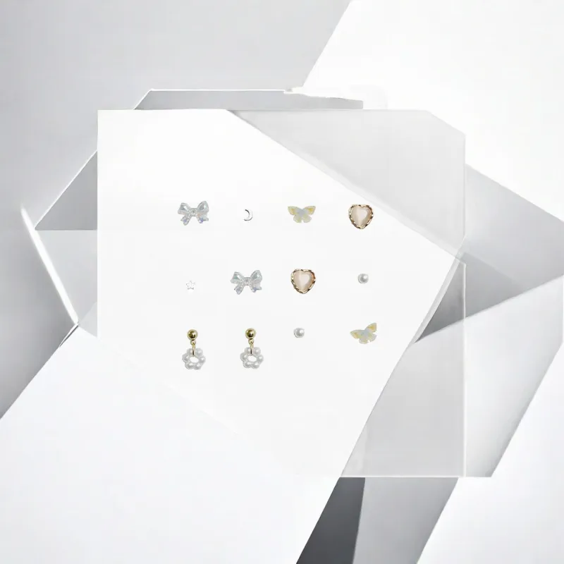 May10th S925 Silver Stud Stud Earrings Women's-3