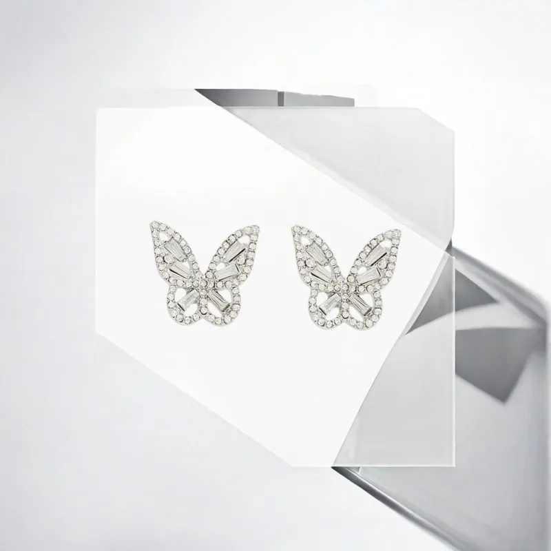 May10th S925 Silver Stud Earrings Women's-2
