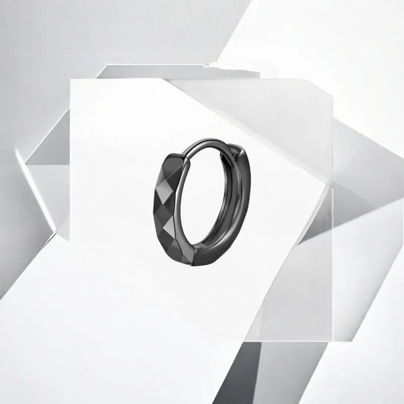 May10th Titanium Steel Earrings Unisex-3