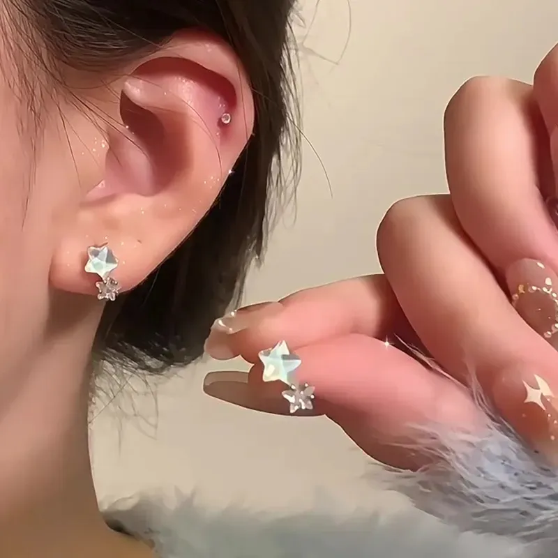 May10th S925 Silver Stud Earrings Women's-1