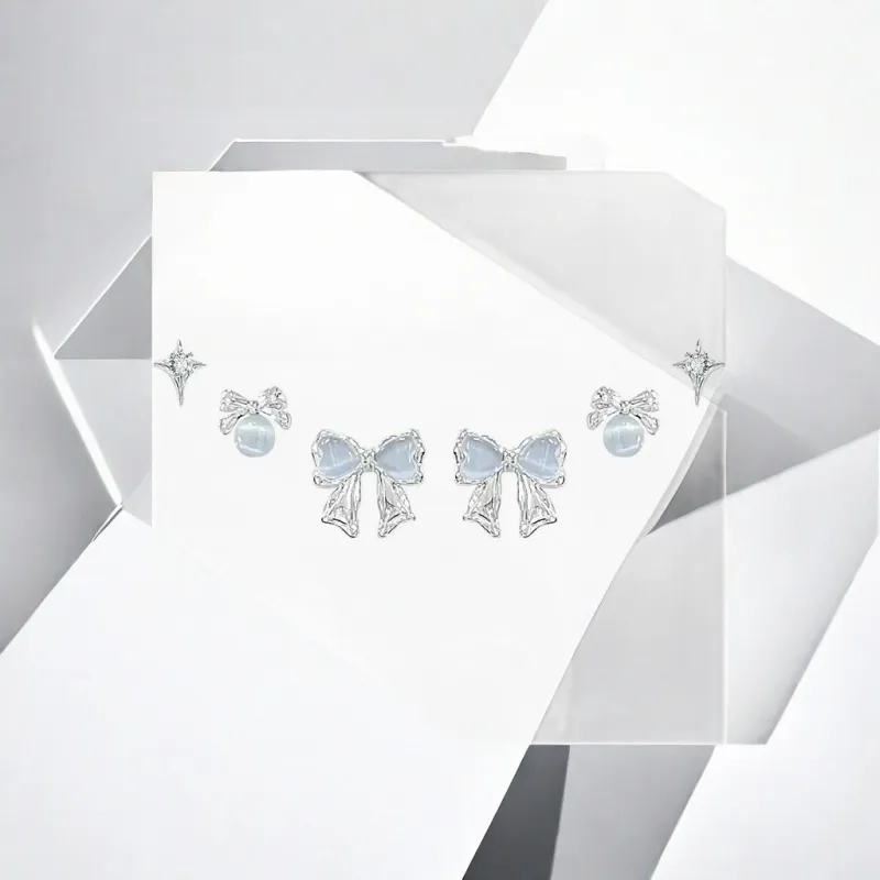 May10th S925 Silver Stud Stud Earrings Women's-3