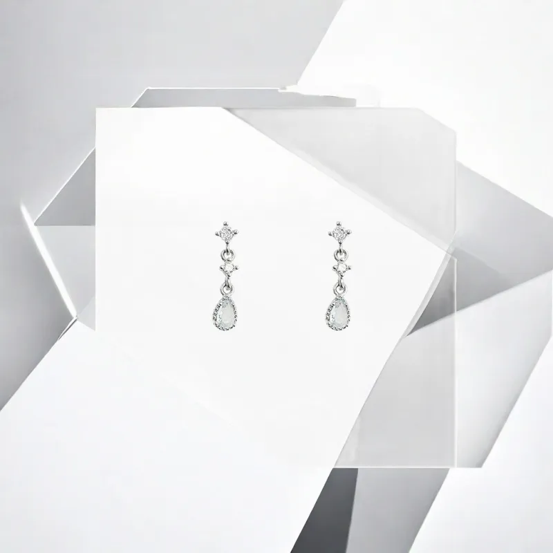 May10th S925 Silver Stud Stud Earrings Women's-3