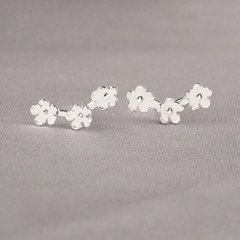 May10th S925 Silver Stud Stud Earrings Women's-1