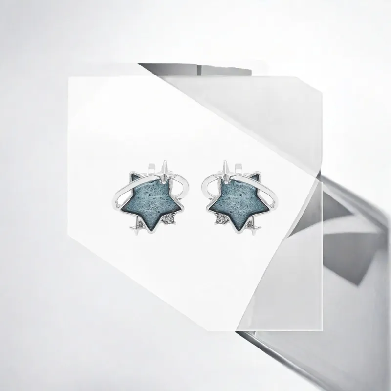 May10th S925 Silver Stud Stud Earrings Women's-1