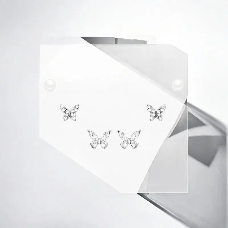 May10th S925 Silver Stud Stud Earrings Women's-12