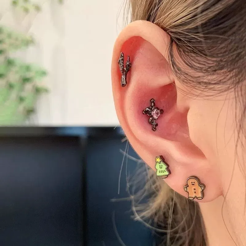 May10th S925 Silver Stud Earrings Women's-1