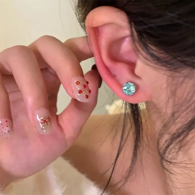 May10th Zircon Stud Earrings Women's-1