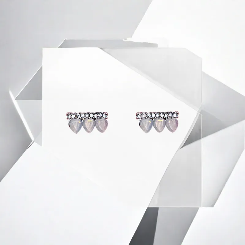 May10th S925 Silver Stud Stud Earrings Women's-3