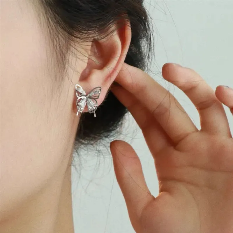 May10th S925 Silver Stud Stud Earrings Women's-1