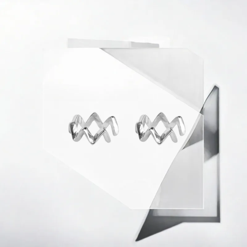 May10th Alloy Clip-On Earrings Unisex-4