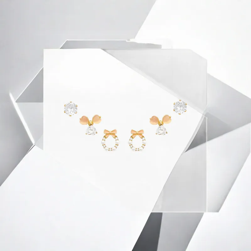 May10th S925 Silver Stud Stud Earrings Women's-8