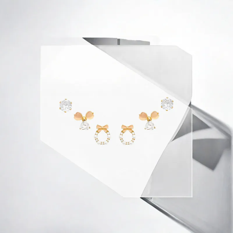 May10th S925 Silver Stud Stud Earrings Women's-7