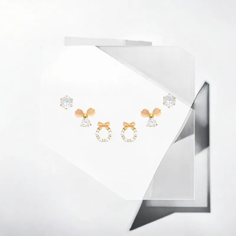 May10th S925 Silver Stud Stud Earrings Women's-9