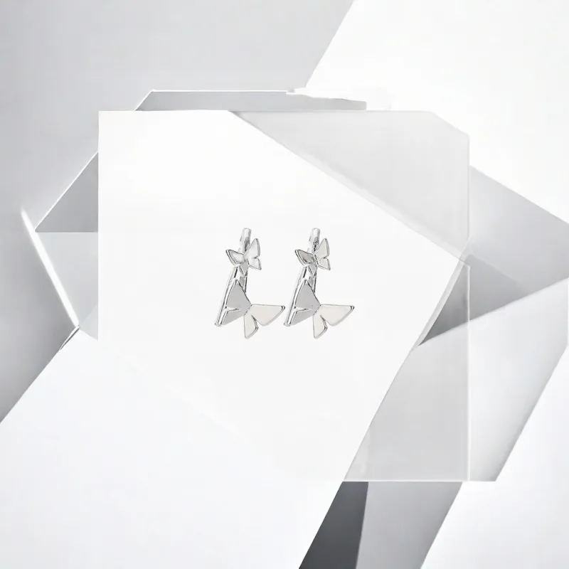 May10th S925 Silver Stud Stud Earrings Women's-3