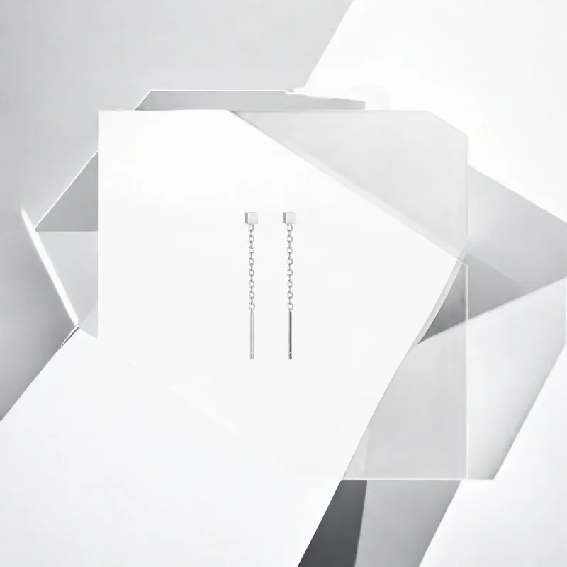 May10th S925 Silver Drop Earrings Women's Silver-3