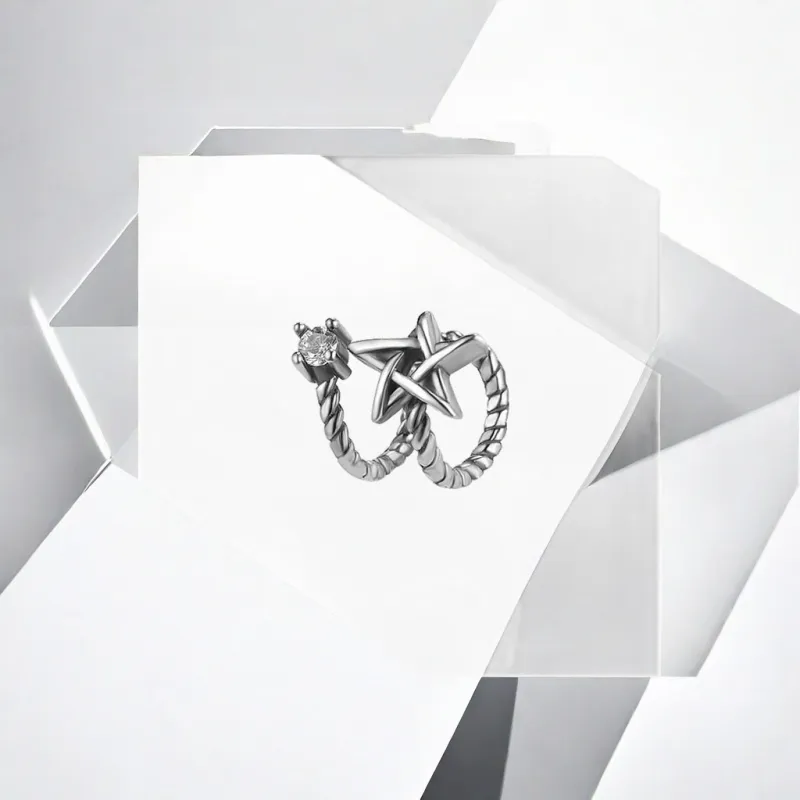 May10th Alloy Clip On Earrings Unisex-3