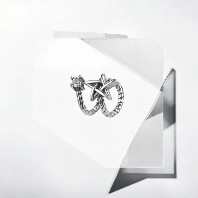 May10th Alloy Clip On Earrings Unisex-4