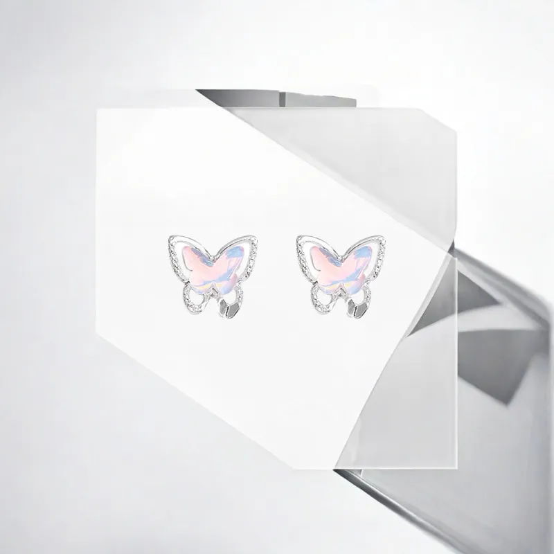 May10th S925 Sterling Silver Needle Stud Earrings Women's-2