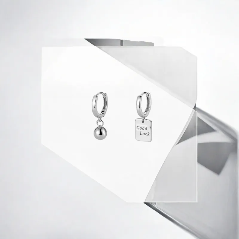 May10th S925 Silver Stud Stud Earrings Women's-2