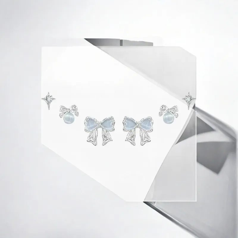 May10th S925 Silver Stud Stud Earrings Women's-2