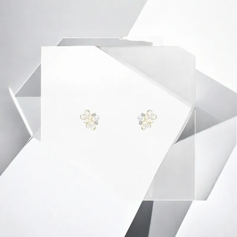 May10th S925 Silver Stud Stud Earrings Women's-3