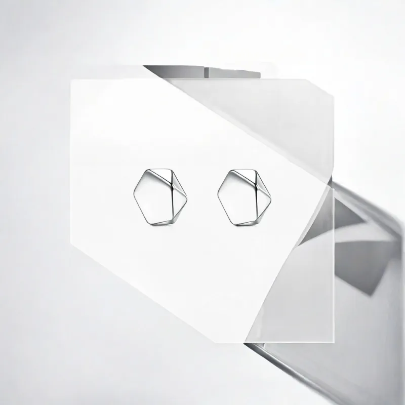 May10th S925 Silver Stud Stud Earrings Unisex-4