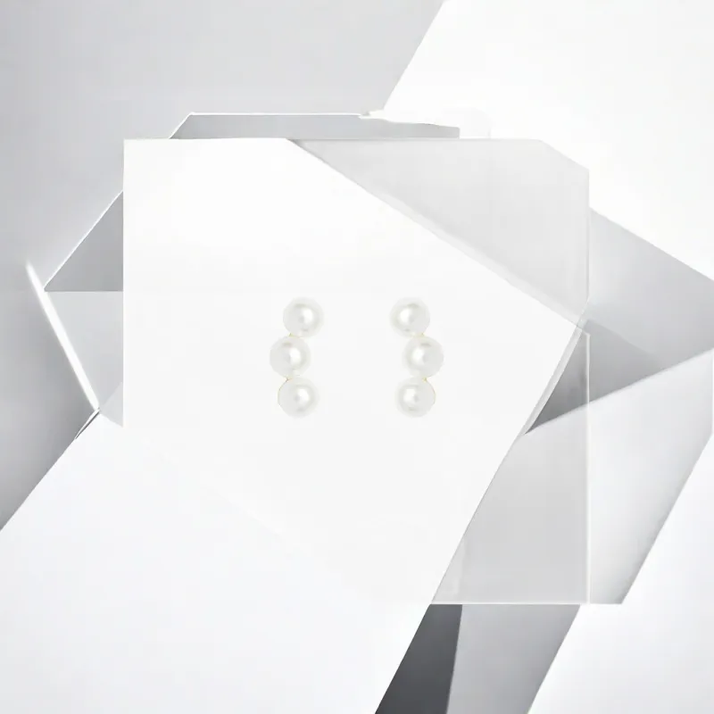 May10th S925 Sterling Silver Needle Stud Earrings Women's-3