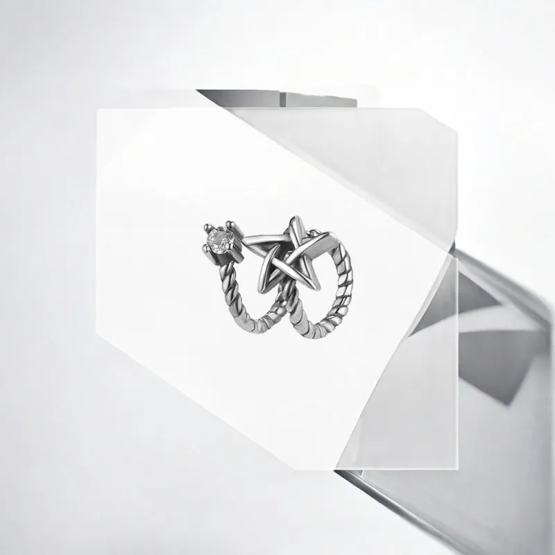 May10th Alloy Clip On Earrings Unisex-2