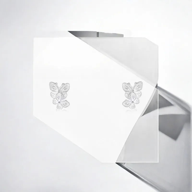 May10th S925 Silver Stud Stud Earrings Women's-2