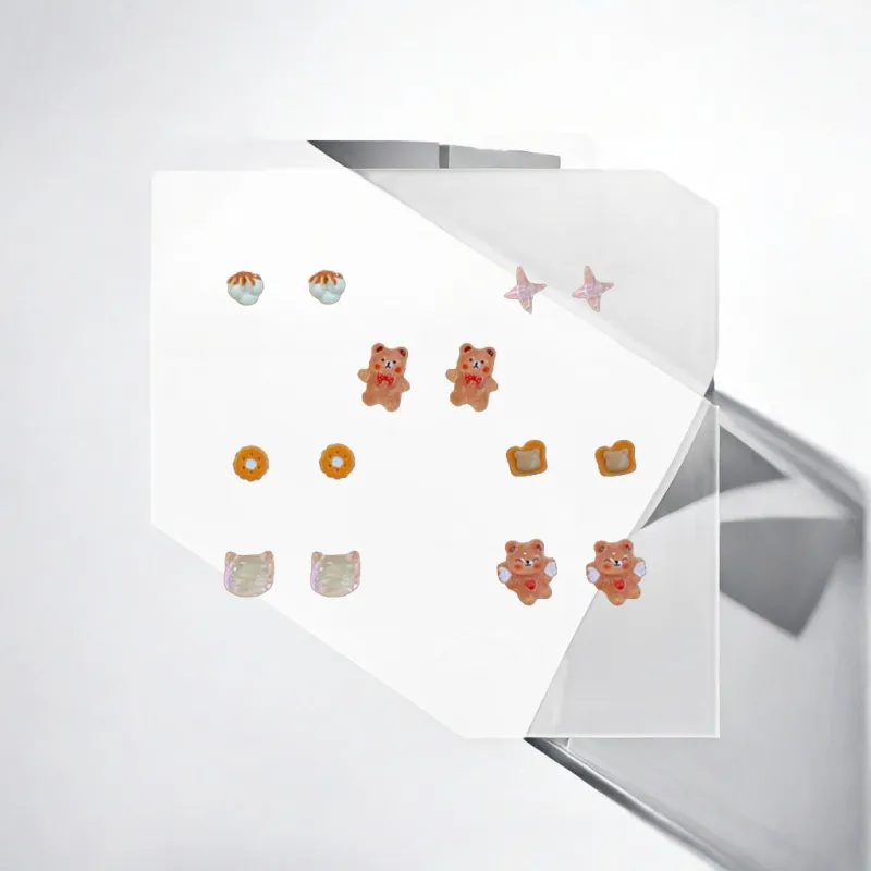 May10th S925 Silver Stud Stud Earrings Women's-2