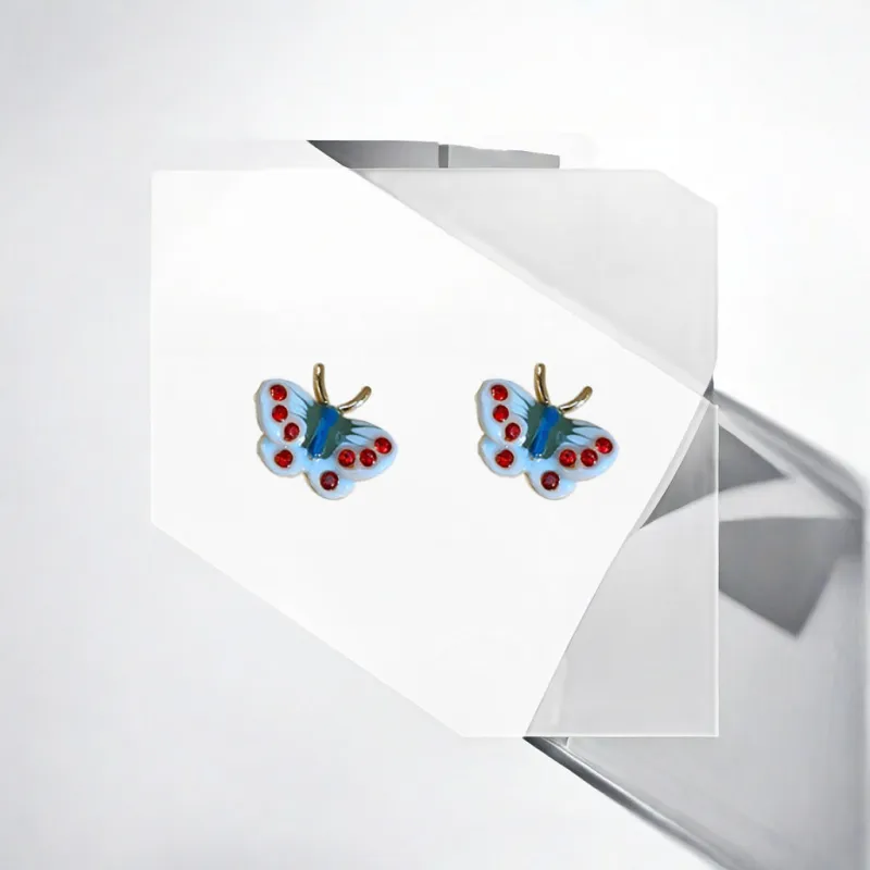 ZWU Alloy Stud Earrings Women's-3