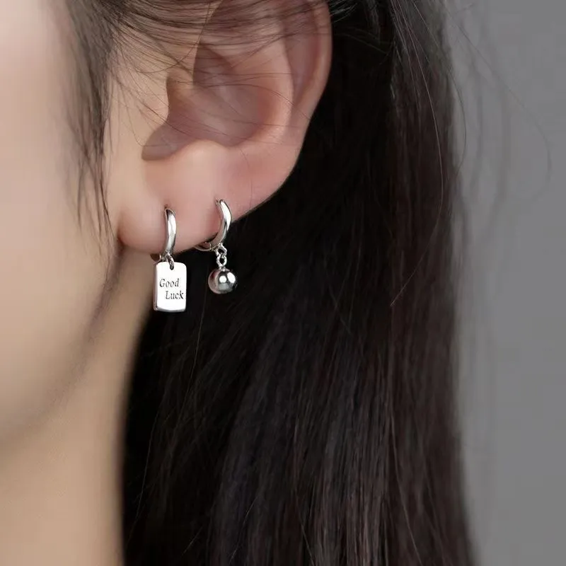 May10th S925 Silver Stud Stud Earrings Women's-1