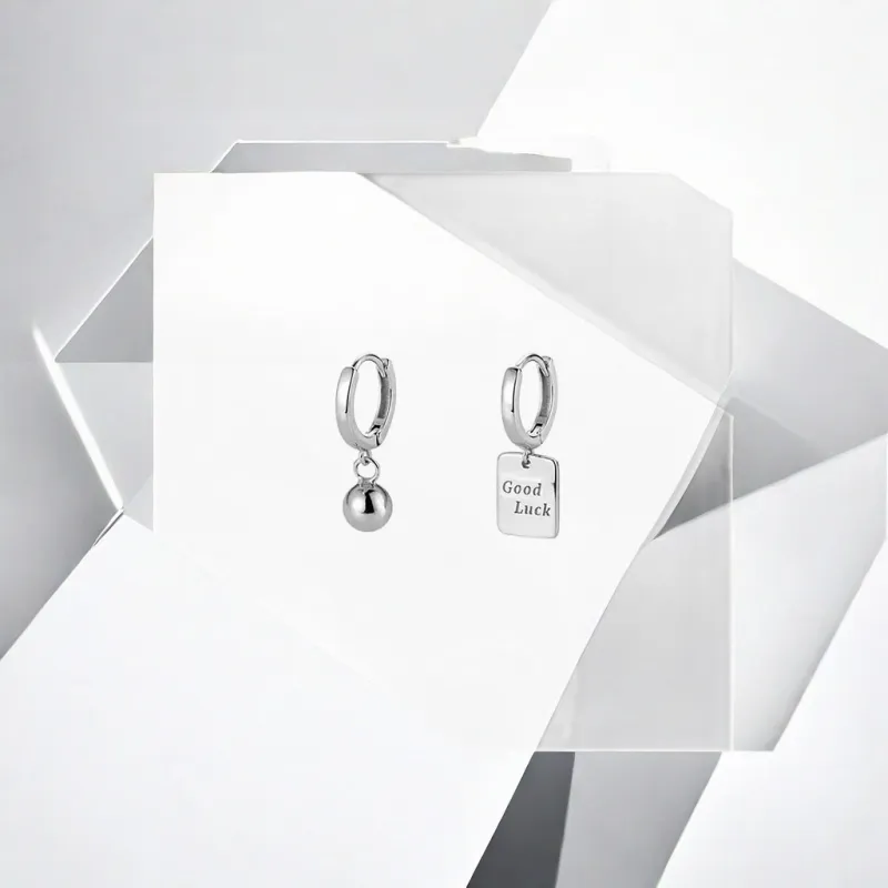May10th S925 Silver Stud Stud Earrings Women's-3