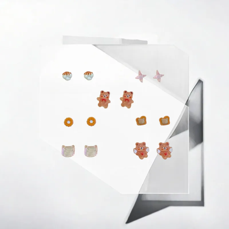 May10th S925 Silver Stud Stud Earrings Women's-4