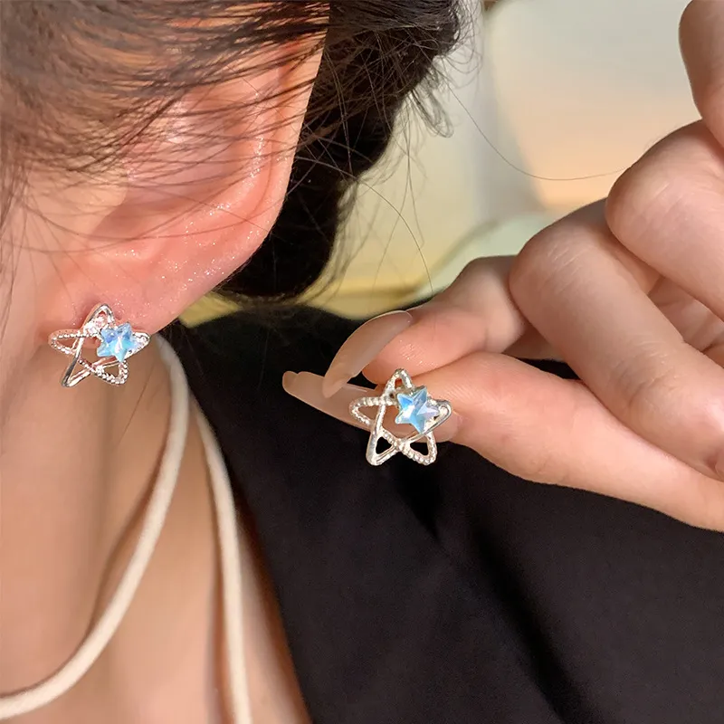 May10th S25 Sterling Silver Stud Stud Earrings Women's-1