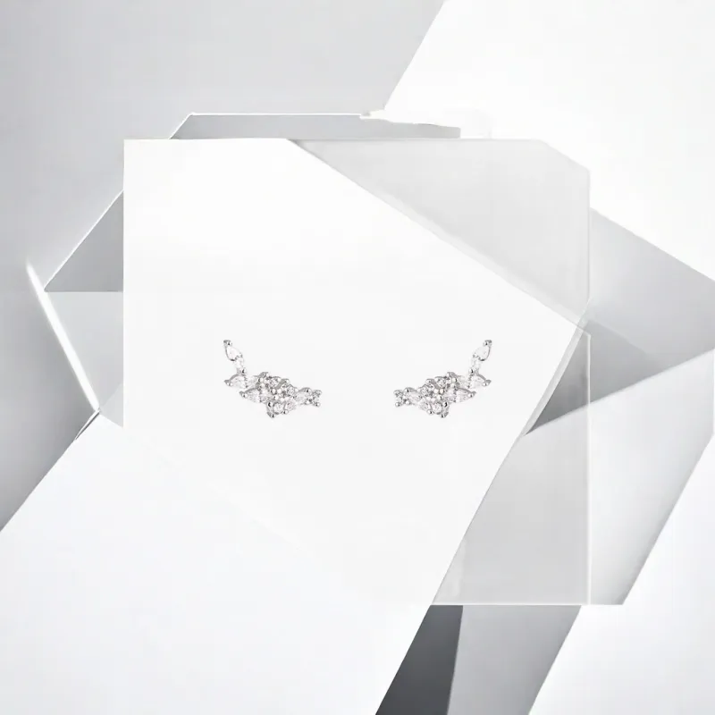 May10th S925 Silver Stud Stud Earrings Women's-3