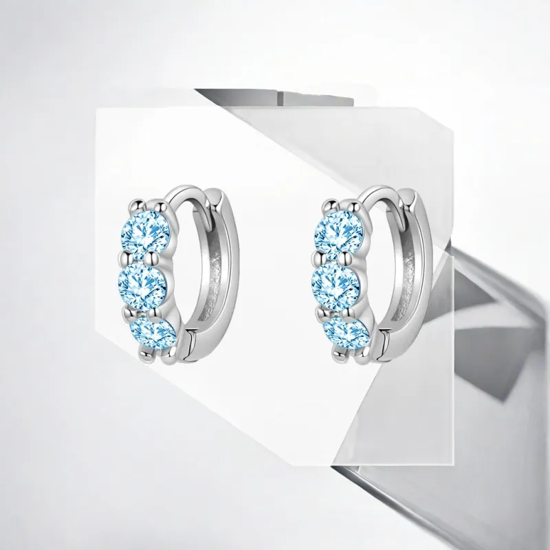 May10th S925 Silver Stud Earrings Women's-2