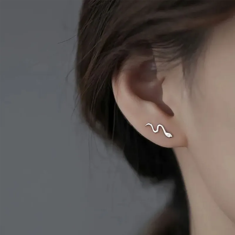 May10th S925 Silver Stud Stud Earrings Women's-1