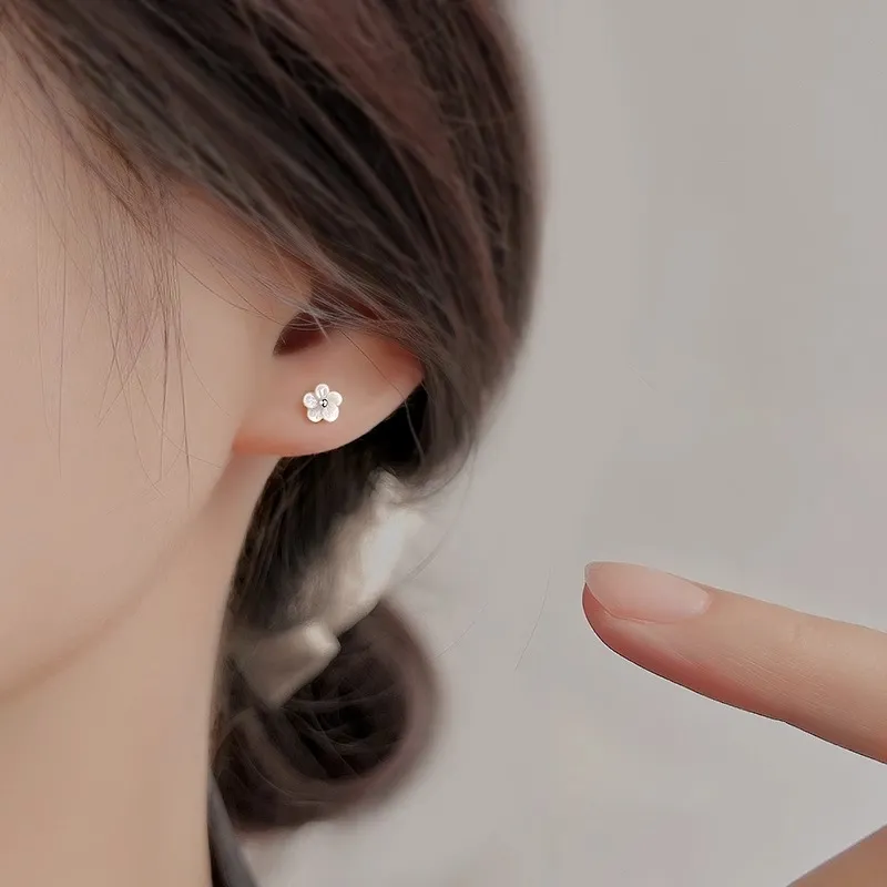May10th S925 Silver Stud Earrings Women's-1