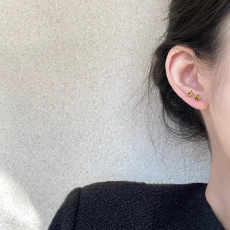 May10th S925 Silver Stud Earrings Women's-1