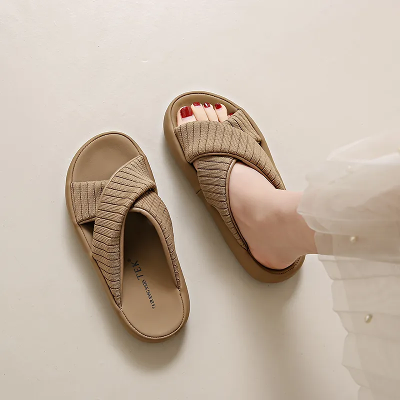 NANJIREN Cut Out Odor Resistant Slide Slippers Women's-6
