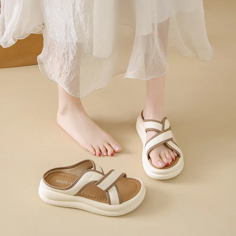 NANJIREN Quiet Slip Resistant Odor Resistant Abrasion Resistant Cushioning Slide Slippers Women's-3