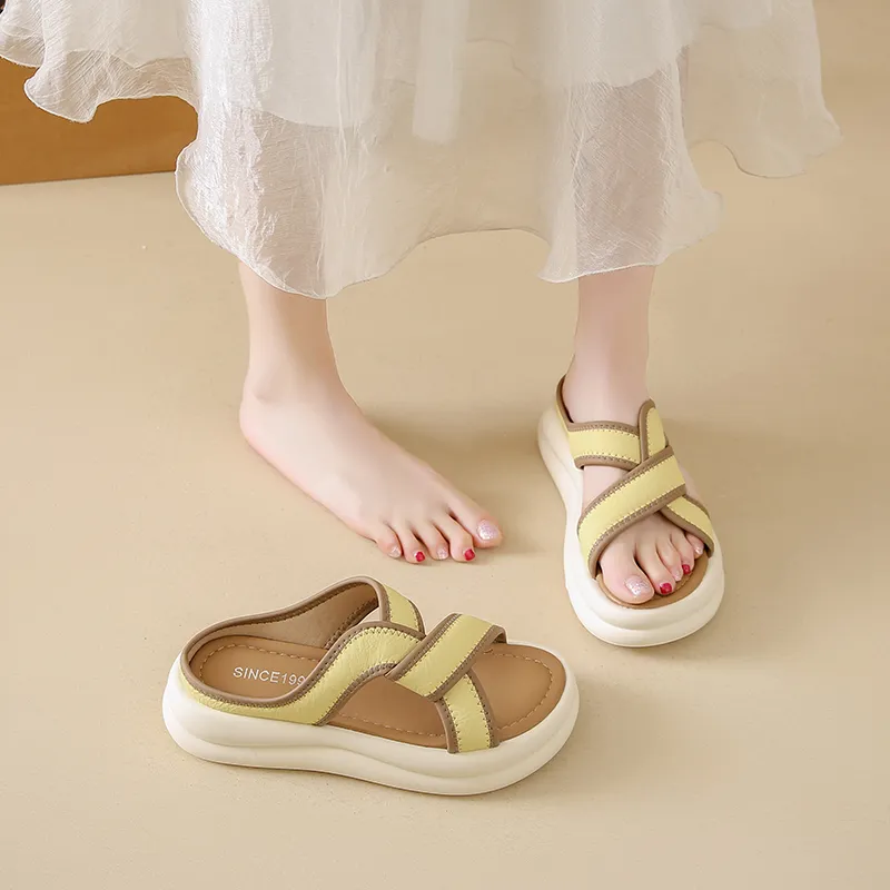 NANJIREN Quiet Slip Resistant Odor Resistant Abrasion Resistant Cushioning Slide Slippers Women's-10