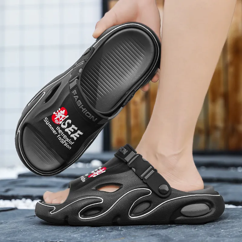 NANJIREN Beach Sandals Men Gray/Blue/Brown-6