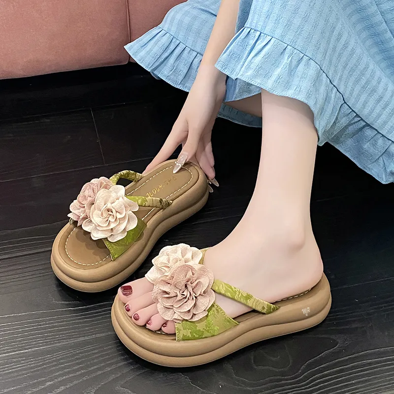 NANJIREN Cut Out Quiet Slip Resistant Odor Resistant Abrasion Resistant Quick Dry Antibacterial Slide Slippers Women's-5